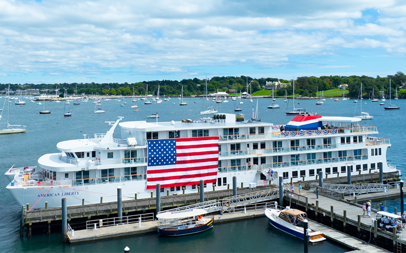 American Liberty— Newest Cruise Ship in the U.S.A. Christened in Newport Rhode Island